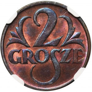 2 grosze 1925 - NGC MS65 RB