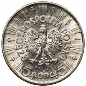 Piłsudski 5 złotych 1938