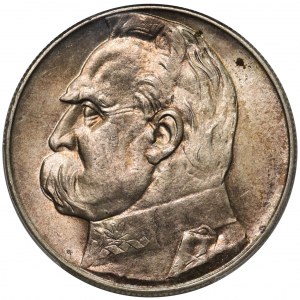 Piłsudski 10 złotych 1936 - PCGS MS64