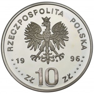 10 złotych 1996 - Zygmunt II August - popiersie