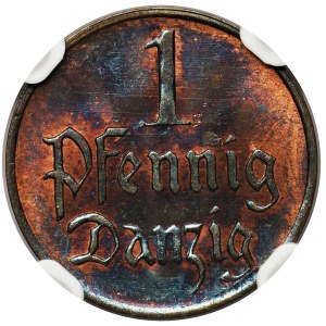 Wolne Miasto Gdańsk - 1 fenig 1926 - NGC MS65 RB