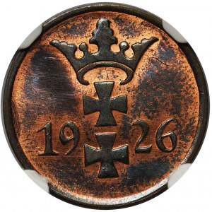 Wolne Miasto Gdańsk - 1 fenig 1926 - NGC MS65 RB