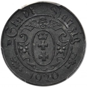 Gdańsk 10 fenigów 1920 - 56 perełek - PCGS MS62