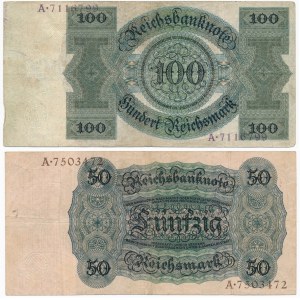 Niemcy - 50 i 100 marek 1924 (2szt.)
