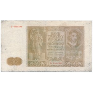 50 złotych 1941 -D- destrukt