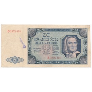 20 złotych 1948 -B- 