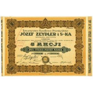 Towarzystwo Handlowo-Przemysłowe Józef Zeydler, 5x500 marek 1921