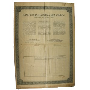 8% Obligacja komunalna na 100 złotych w złocie 1.10.1927