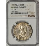 Traugutt 10 złotych 1933 - NGC AU58