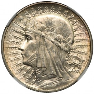 Głowa Kobiety 5 złotych 1933 - NGC MS63 