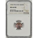 1 grosz 1935 - NGC MS66 RB