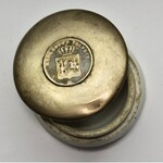 Patriotyk - Tabakiera z monetą powstańczą 5 złotych 1831