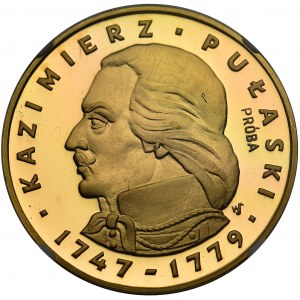 Kazimierz Pułaski - 500 złotych 1976 PRÓBA - NGC MS68 ULRA CAMEO