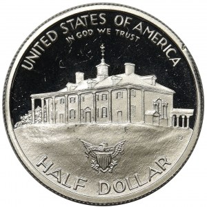 USA 1/2 dolara 1982 San Francisco - 250. Rocznica urodzin Jerzego Washingtona - lustrzane