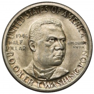 USA 1/2 dolara 1946, Filadelfia - Booker T. Washington