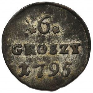 Poniatowski, 6 groszy 1795 - cyfry szeroko