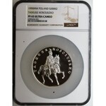 DUŻY Tryptyk 200.000 złotych 1990 Kościuszko - NGC PF65