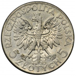 Głowa Kobiety 5 złotych 1932 Warszawa - rzadka