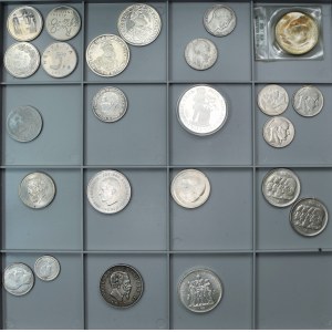 Zestaw monet - Francja, Belgia, Holandia, Włochy, Grecja i Szwajcaria (24 szt.)
