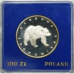 100 złotych 1983 - Ochrona Środowiska Niedźwiedź 