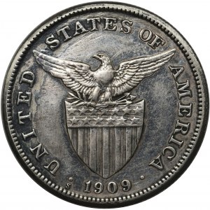 USA - Filipiny, pod zarządem USA, 1 peso 1909 S, San Francisco, 