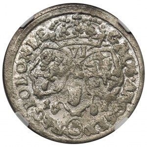 Jan III Sobieski, Szóstak Bydgoszcz 1684 TLB - NGC AU55