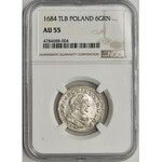 Jan III Sobieski, Szóstak Bydgoszcz 1684 TLB - NGC AU55