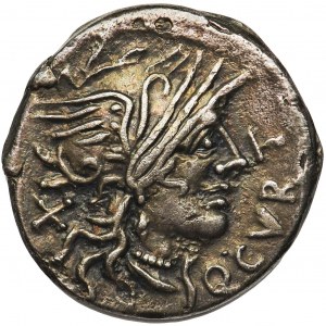 Republika Rzymska, Q. Curtius & M. Silanus (116-115 pne), Denar