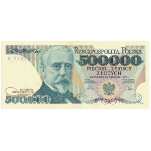 500.000 złotych 1990 -B-