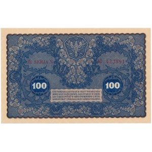 100 marek 1919 - IE Serja N - znakomita świeżość