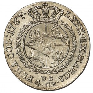 Poniatowski, Złotówka 1767 FS - data szeroko rozstawiona