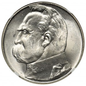 Piłsudski 10 złotych 1936 - NGC MS65