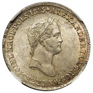 Królestwo Polskie, 1 złoty polski 1830 F.H. - NGC MS63 