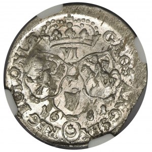 Jan III Sobieski, Szóstak Bydgoszcz 1681 TLB - NGC MS63