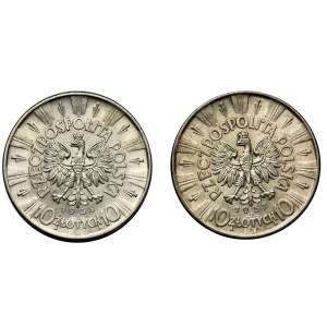 Zestaw - 10 złotych 1937 i 1938 (2szt.)