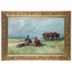 Adam Setkowicz (1875 Kraków - 1945 dort), Kosaken in der Steppe