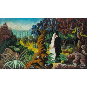 Teofil Ociepka (1891 Janów Śląski - 1978 Bydgoszcz), Honeymoon in the Jungle, 1955.