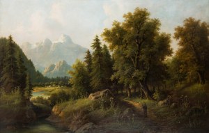 Eduard Boehm (1830 - ?), Pejzaż alpejski