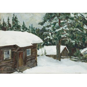 Artur Klar (1895 Lwów - 1942 Belzec), Hütten im Schnee