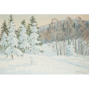 Michal Kwaśny (1919-1997), Winter Landscape