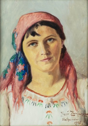 Józef Zając (1890-?), Portret kobiety z Kochanowa, 1935 r.