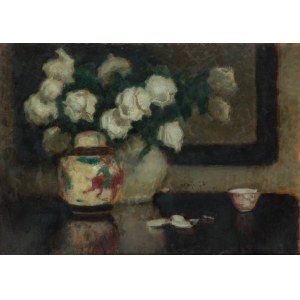 Alfons Karpiński (1875 Rozwadów - 1961 Krakov), Biele ruže, 1932.