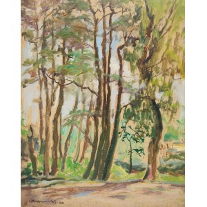 Stefan Brzozowski (1911-1978), Forest Landscape, 1941.
