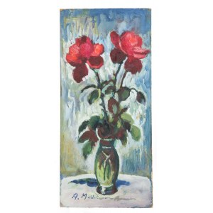 Anna Maślakiewicz-Brzozowska (1912-1986), Red roses