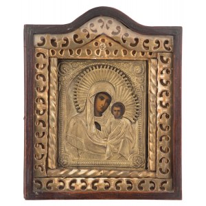 Ikona - Kazaňská Panna Maria, Rusko, 2. polovina 19. století.