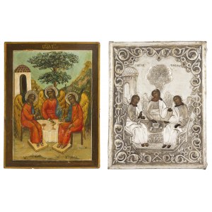 Icon - Holy Trinity, Russia, 19th/20th century.