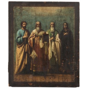 Ikona - Čtyři svatí, Rusko, první polovina 20. století.
