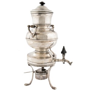 Travel samovar, Warsaw, Fraget, second half of the 19th century.