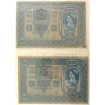 1902-1920. 36db-os Korona bankjegy tétel mind felülbélyegzéssel vagy bélyeggel ellátva...