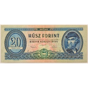 1957. 20Ft C 024 088685 T:F / Hungary 1957. 20Ft C 024 088685 C:F Adamo F11, Krause P#169